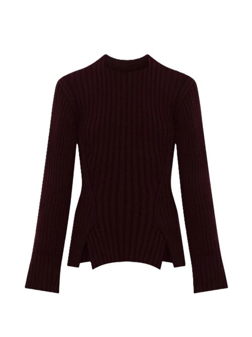 Rib jumper viola scuro Victoria Beckham | 1326KJU007314A9887 ACAI